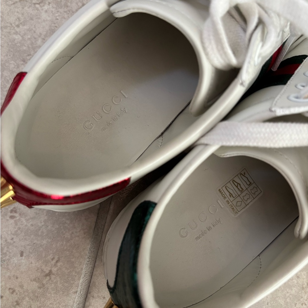 Gucci Wmns Ace Studded ‘White’ Sneakers - Picture 5 of 7